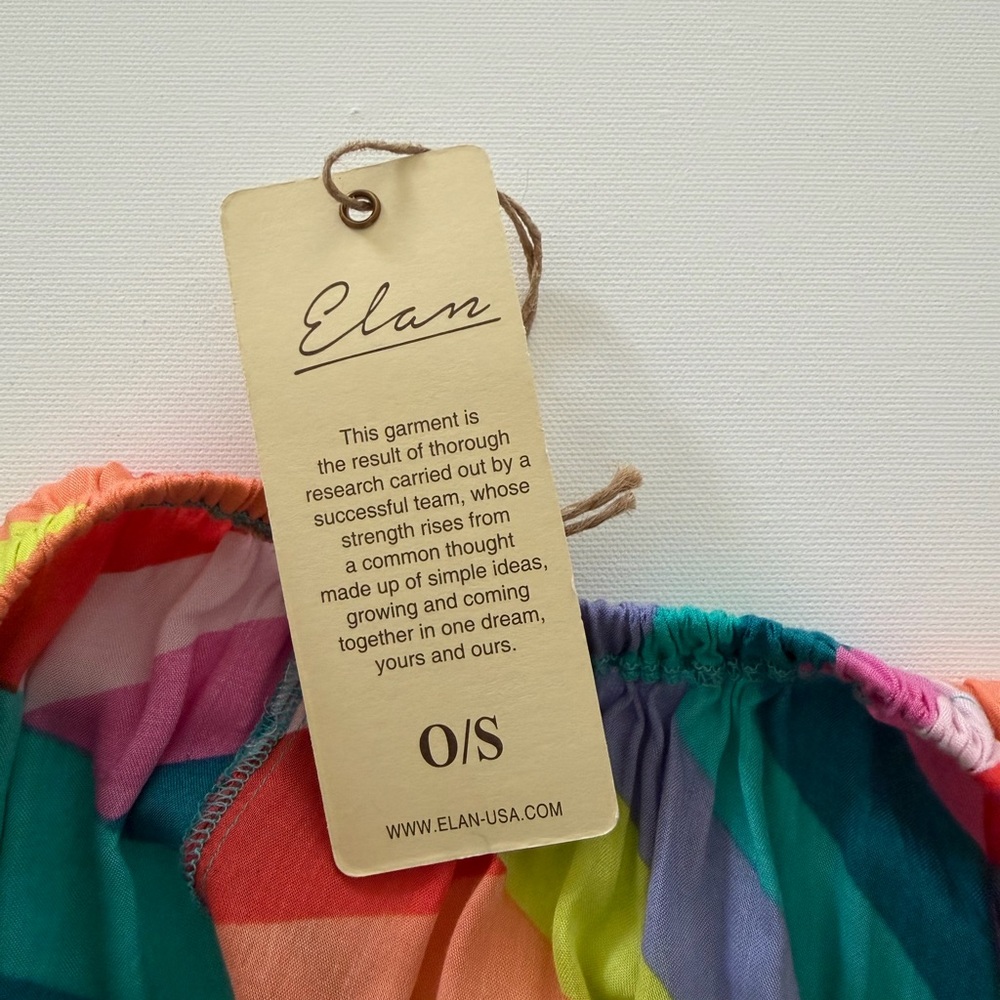 Elan Colorful Stripe halter Maxi Dress - Picture 8 of 9